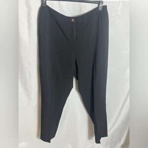 City Chic Kara Black Slim Leg Pants Size 20 High Rise Stretch